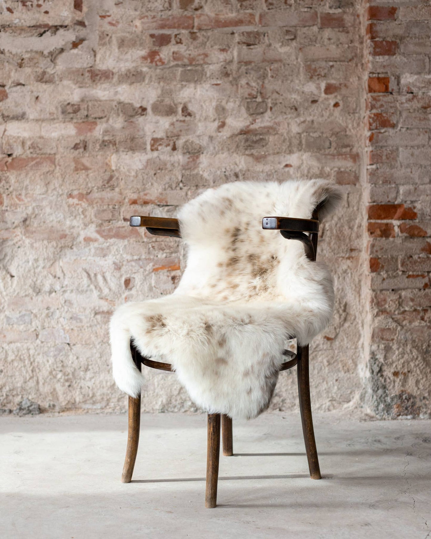 Dutch Mottled Sheepskin Throw
