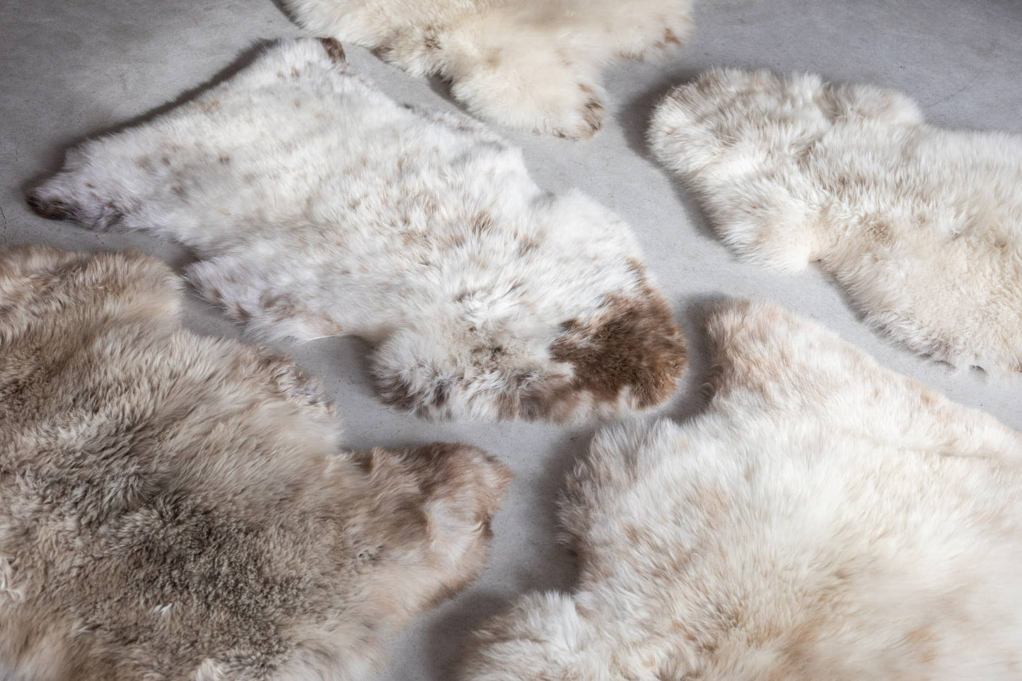 Dutch Mottled Sheepskin Throw