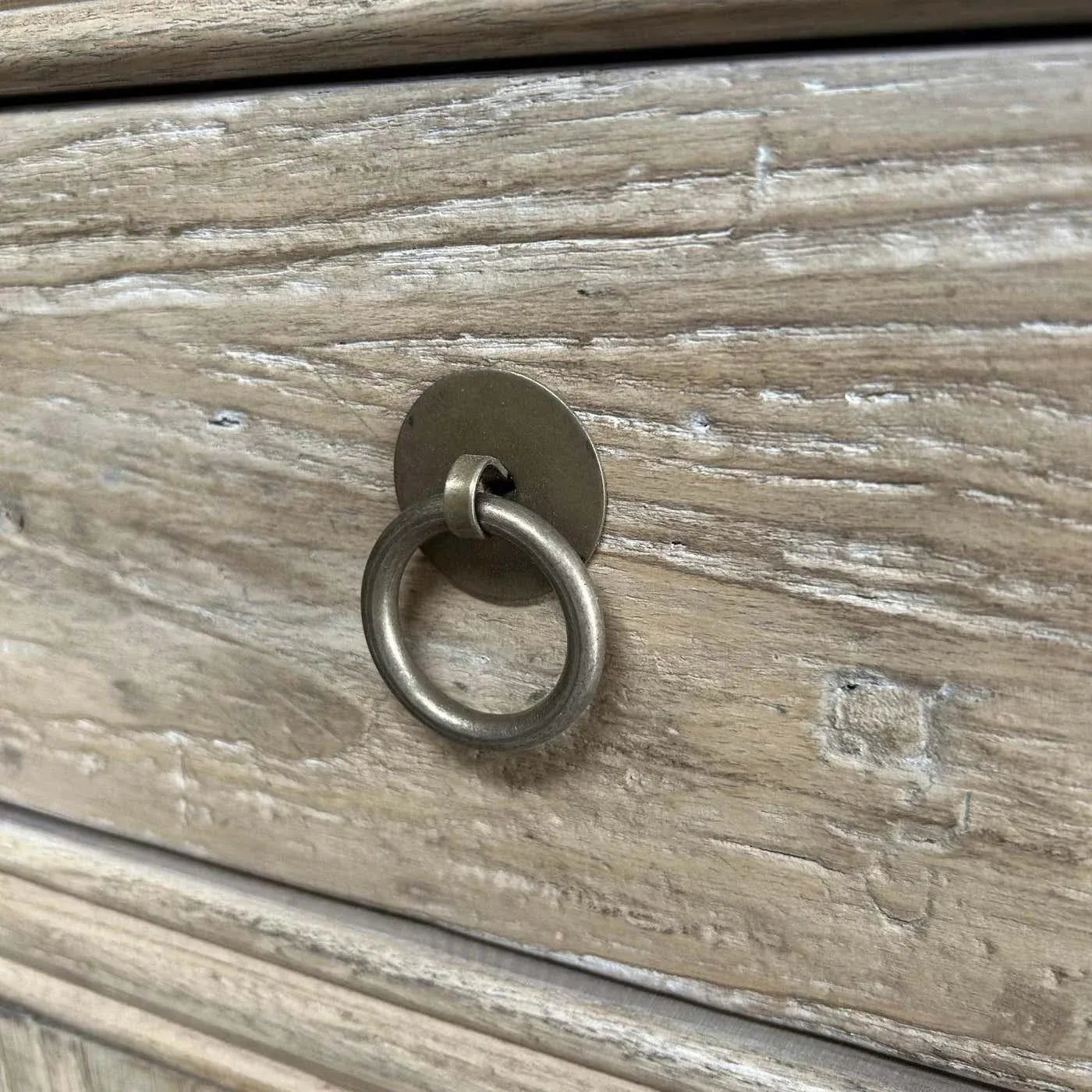 Antique Reclaimed Elm Wood Sideboard