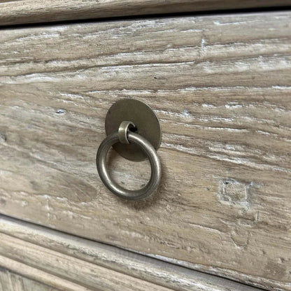 Antique Reclaimed Elm Wood Sideboard