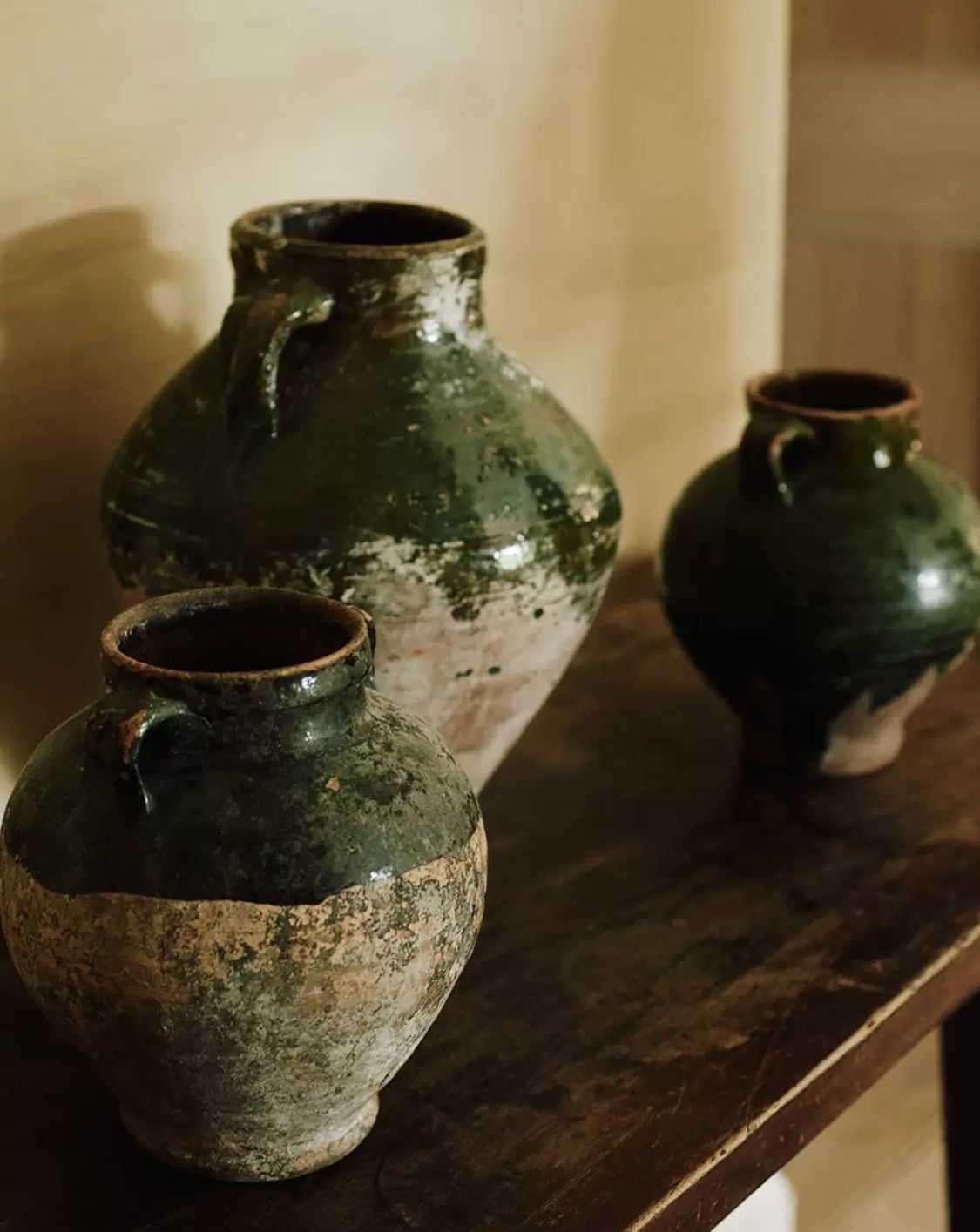 Vintage Turkish Olive Jar
