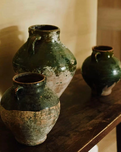 Vintage Turkish Olive Jar