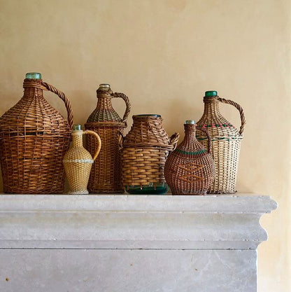 Vintage Wicker Demijohns